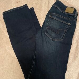 American Eagle Kick Boot Jean 2 Long Dark Wash